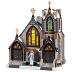 Lemax Christmas Village St. Matthews Church Battery Operated Led - 95506