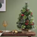 Kaemingk Everlands Ipswich Snowy Berries Mini Tree 45cm 1
