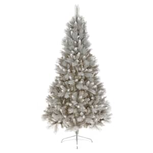 Premier Christmas Tree 2.1m Silver Tipped Fir Artificial Christmas Tree